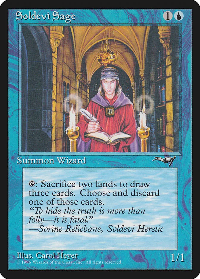 1996 Alliances Soldevi Sage common #34a common card image