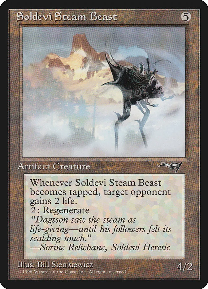1996 Alliances Soldevi Steam Beast common #133a common card image
