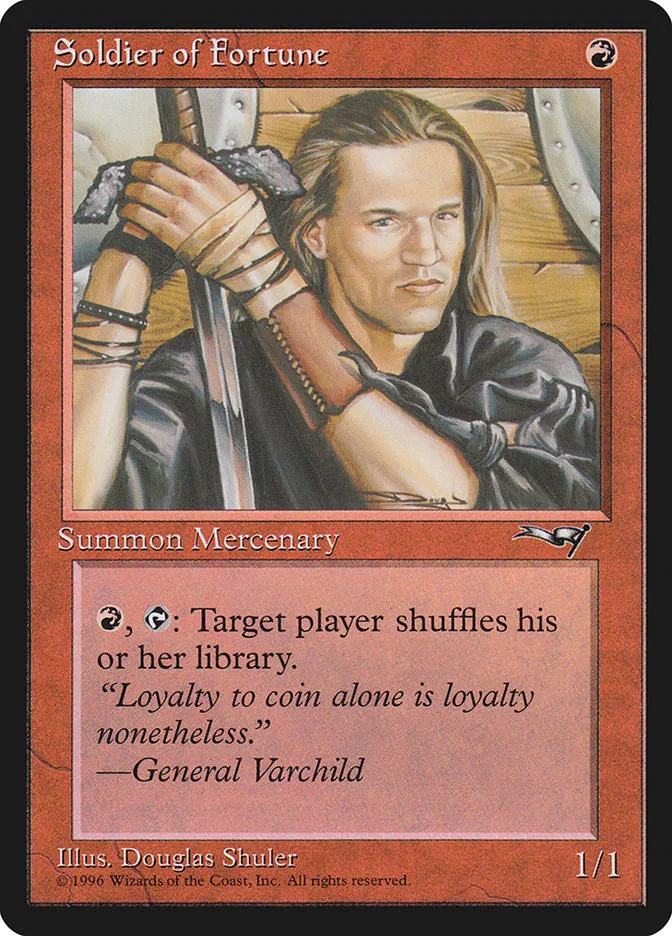 1996 Alliances Soldier of Fortune uncommon #80 uncommon card image