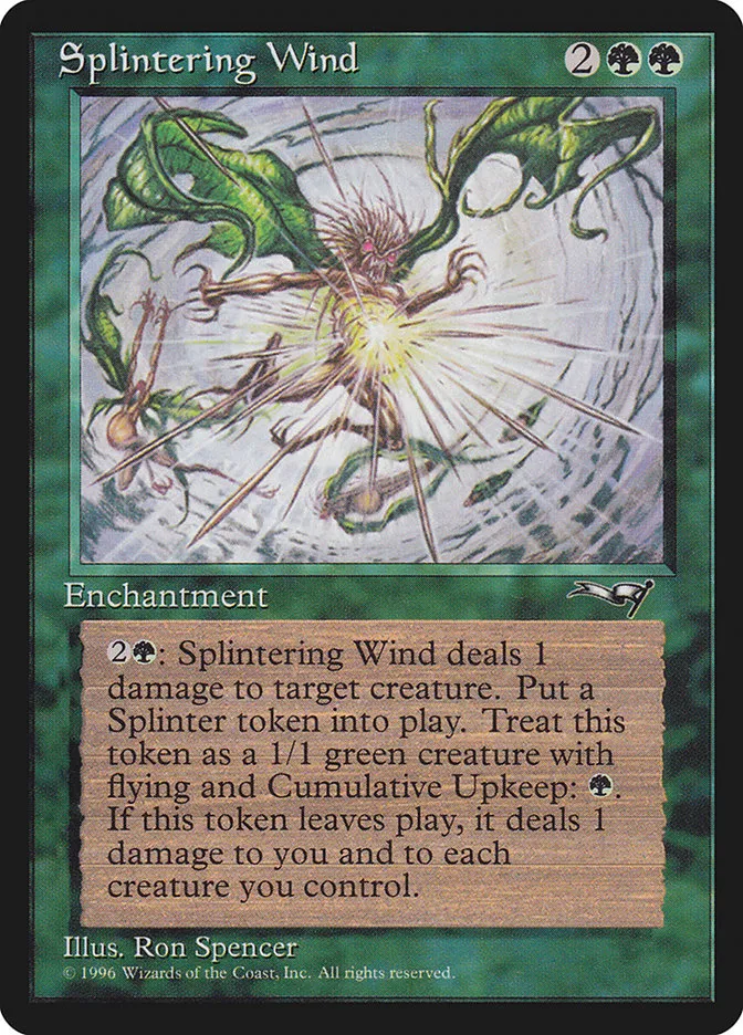 1996 Alliances Splintering Wind rare #99 rare card image