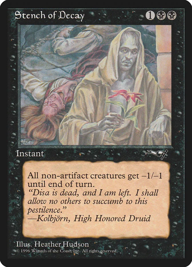 1996 Alliances Stench of Decay common #61a common card image