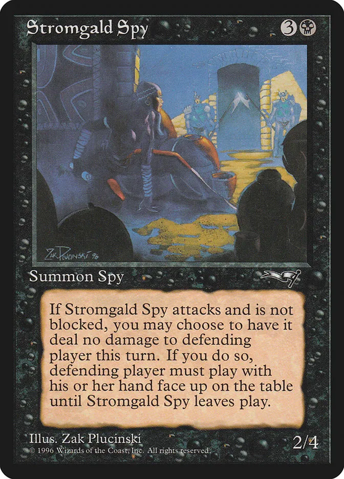 1996 Alliances Stromgald Spy #62 uncommon card image