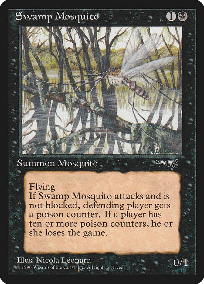 1996 Alliances Swamp Mosquito #63a common card image