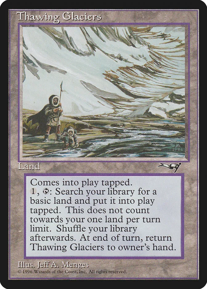 1996 Alliances Thawing Glaciers #144 rare card image