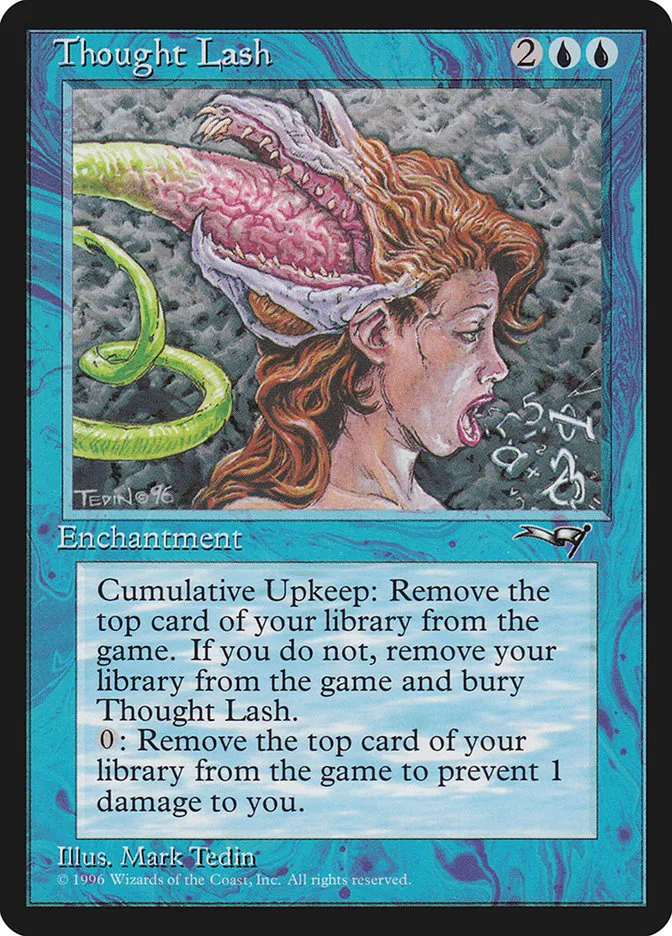 1996 Alliances Thought Lash rare #39 rare card image