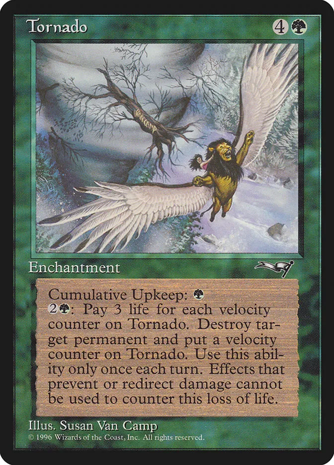 1996 Alliances Tornado rare #101 rare card image