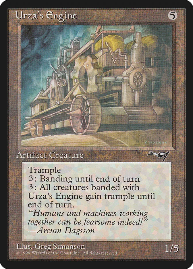 1996 Alliances Urza's Engine uncommon #135 uncommon card image