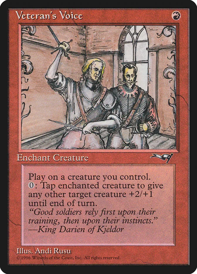 1996 Alliances Veteran's Voice #84a common card image