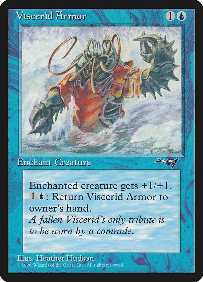 1996 Alliances Viscerid Armor common #41a common card image