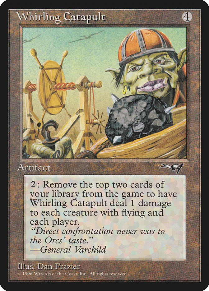 1996 Alliances Whirling Catapult #136 uncommon card image