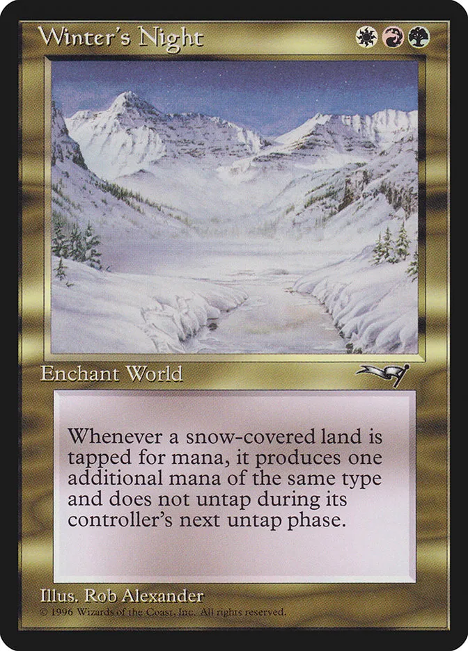 1996 Alliances Winter's Night rare #114 rare card image