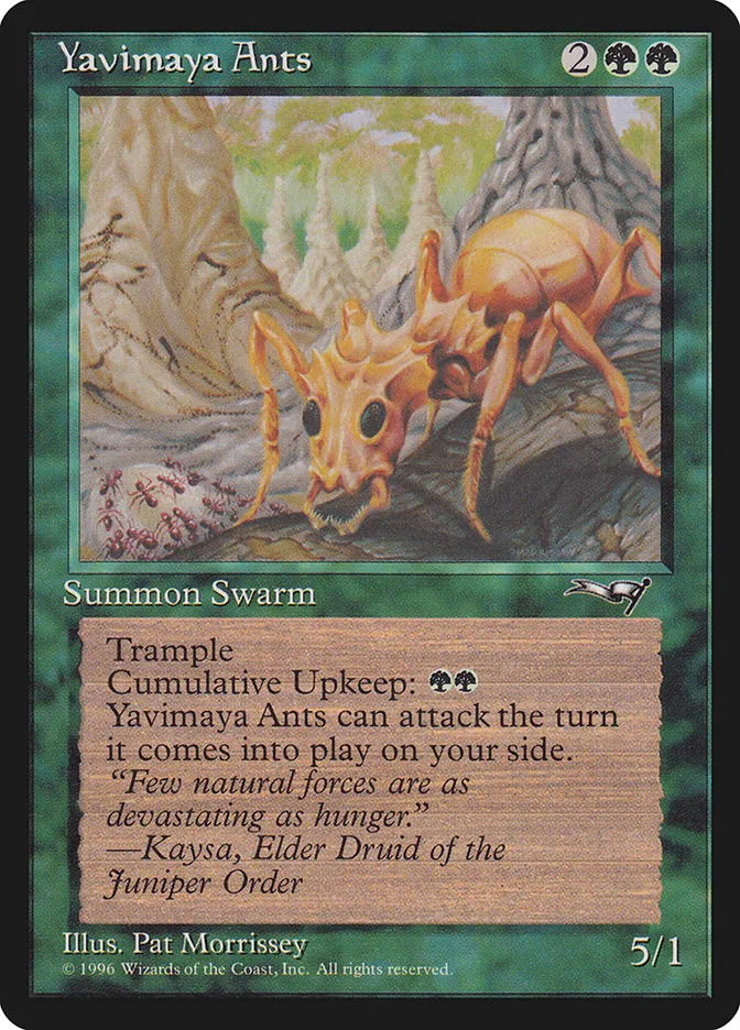 1996 Alliances Yavimaya Ants uncommon #105 uncommon card image