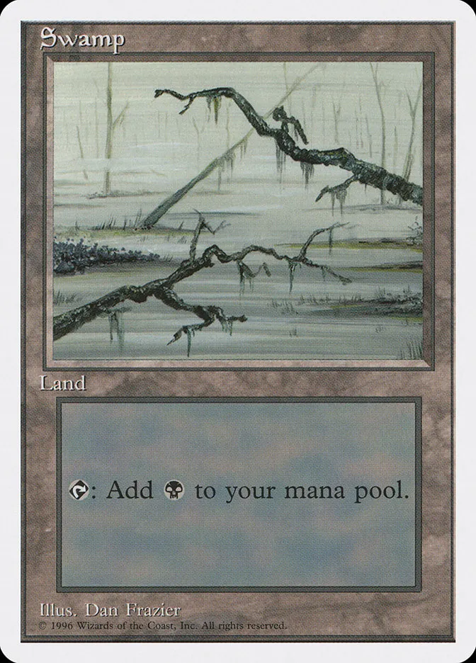 1996 Introductory Two-Player Set Swamp common #61 common card image