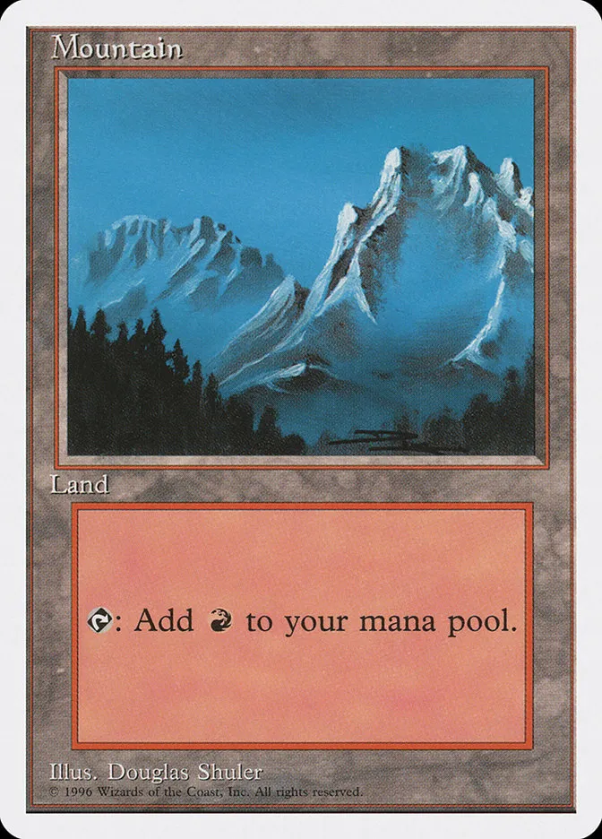 1996 Introductory Two-Player Set Mountain common #63 common card image