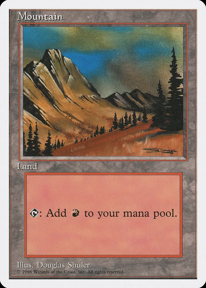 1996 Introductory Two-Player Set Mountain common #64 common card image