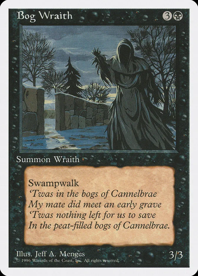 1996 Introductory Two-Player Set Bog Wraith uncommon #17 uncommon card image