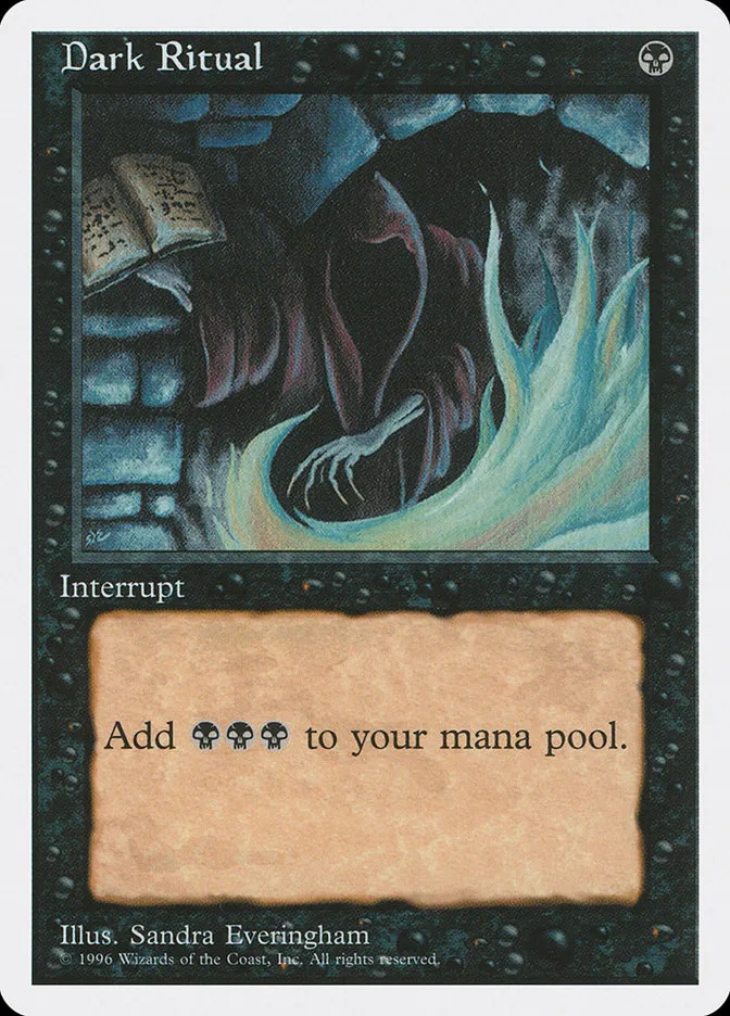 1996 Introductory Two-Player Set Dark Ritual common #19 common card image
