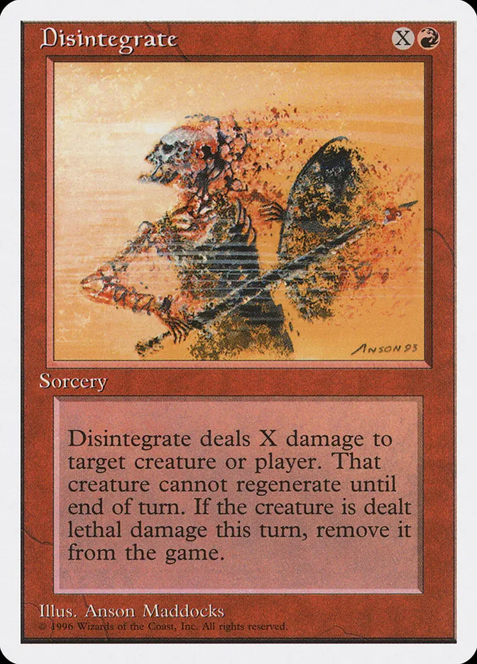 1996 Introductory Two-Player Set Disintegrate common #31 common card image