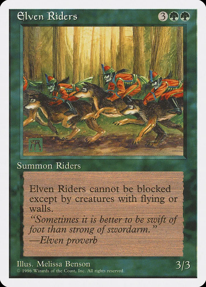 1996 Introductory Two-Player Set Elven Riders uncommon #40 uncommon card image