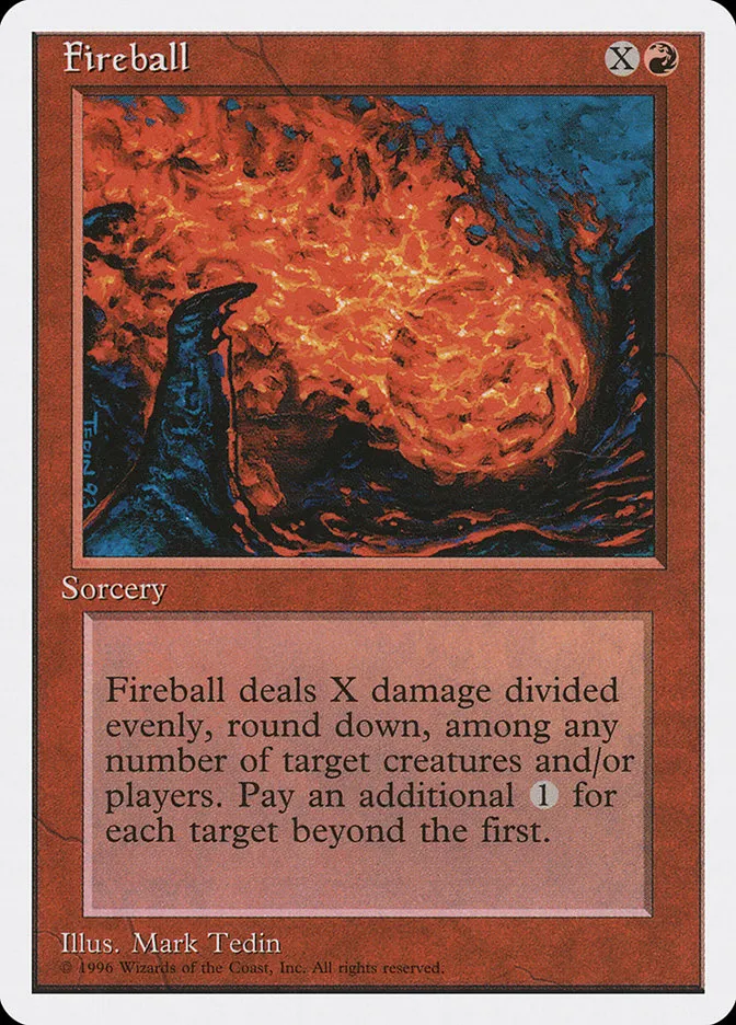 1996 Introductory Two-Player Set Fireball common #32 common card image