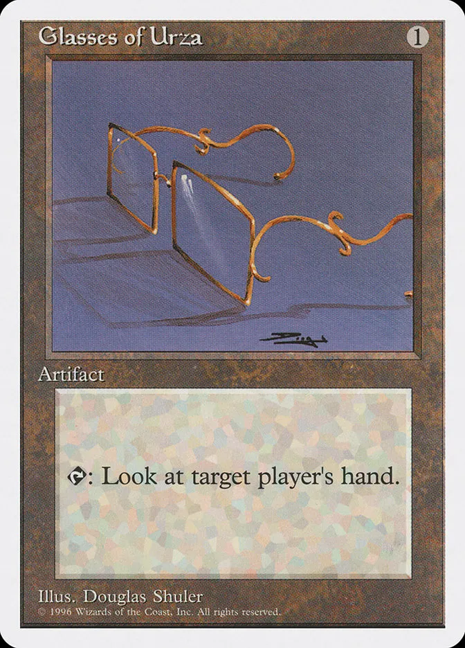 1996 Introductory Two-Player Set Glasses of Urza uncommon #50 uncommon card image
