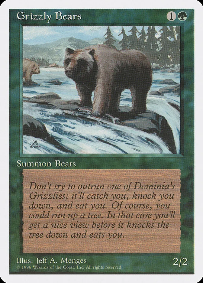 1996 Introductory Two-Player Set Grizzly Bears common #42 common card image