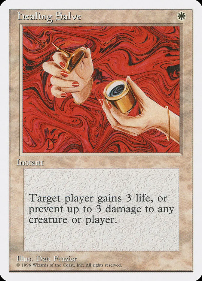 1996 Introductory Two-Player Set Healing Salve common #4 common card image