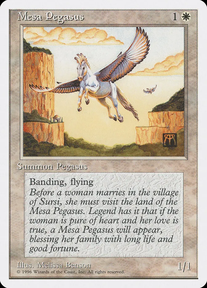 1996 Introductory Two-Player Set Mesa Pegasus common #5 common card image