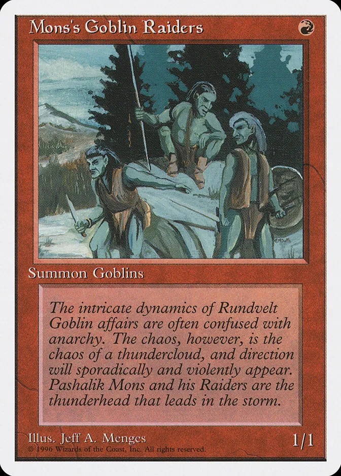1996 Introductory Two-Player Set Mons's Goblin Raiders common #35 common card image