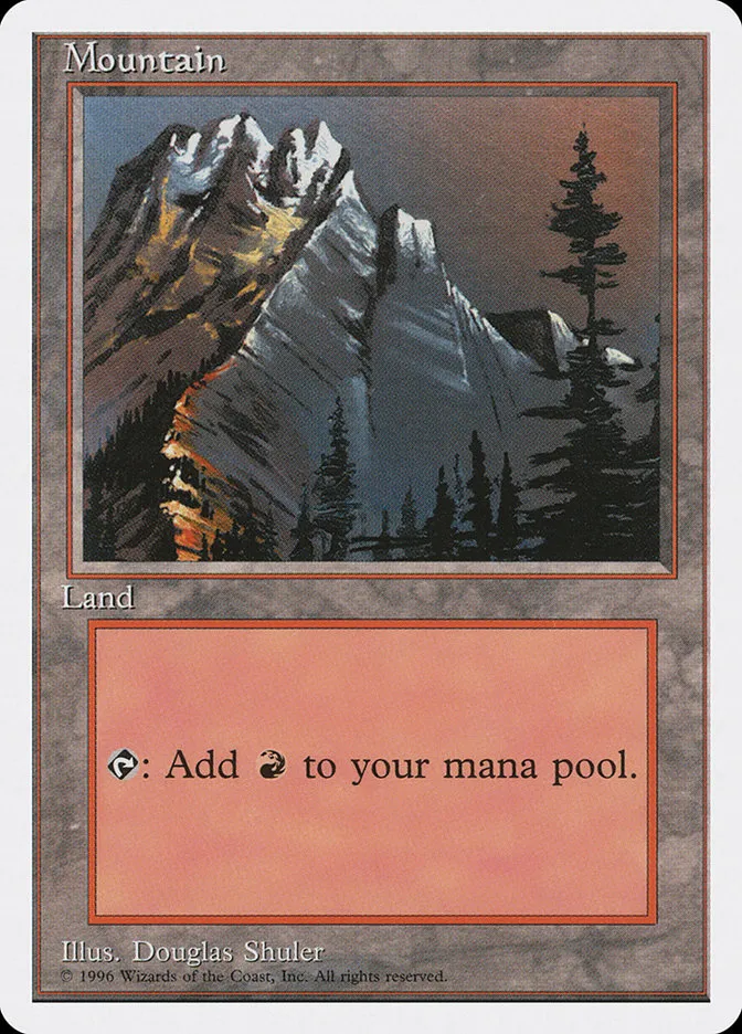 1996 Introductory Two-Player Set Mountain common #62 common card image