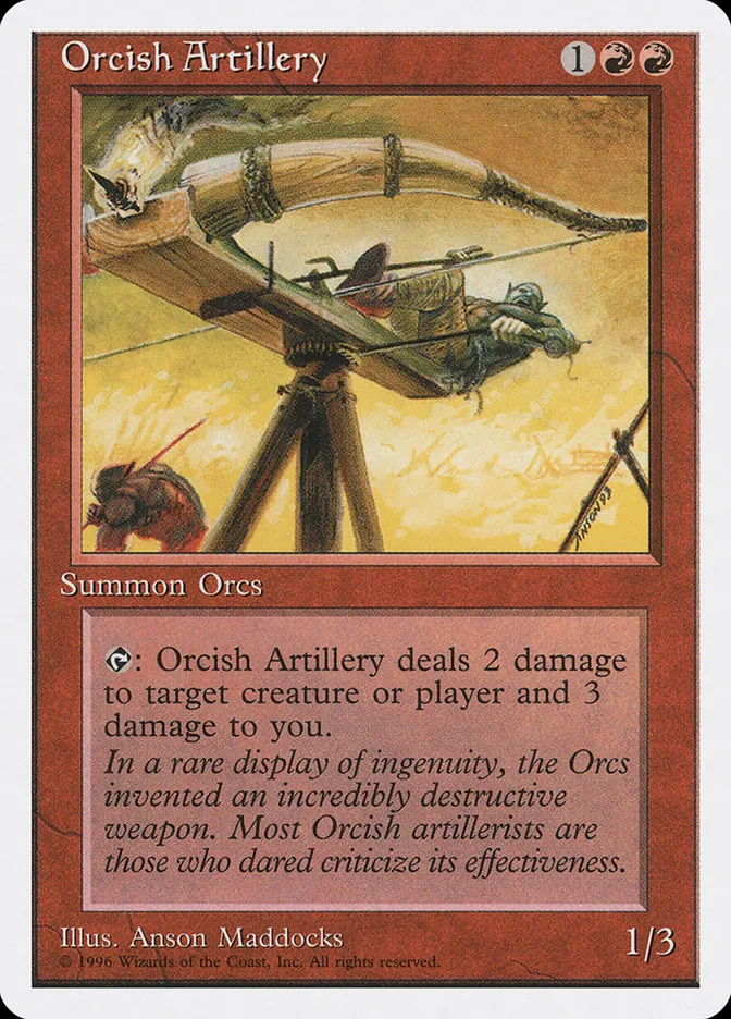 1996 Introductory Two-Player Set Orcish Artillery uncommon #36 uncommon card image