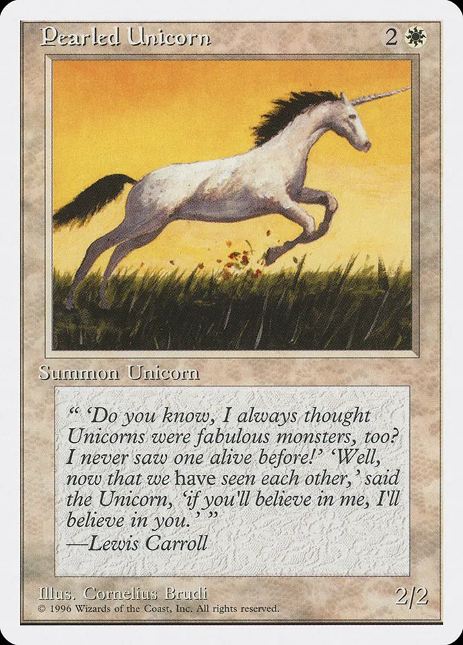 1996 Introductory Two-Player Set Pearled Unicorn #6 common card image