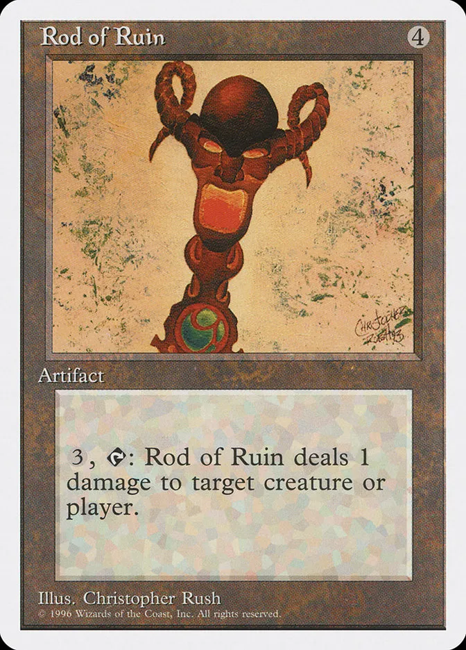 1996 Introductory Two-Player Set Rod of Ruin uncommon #52 uncommon card image
