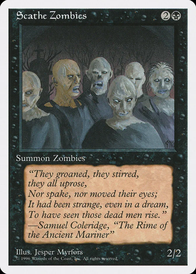 1996 Introductory Two-Player Set Scathe Zombies common #23 common card image