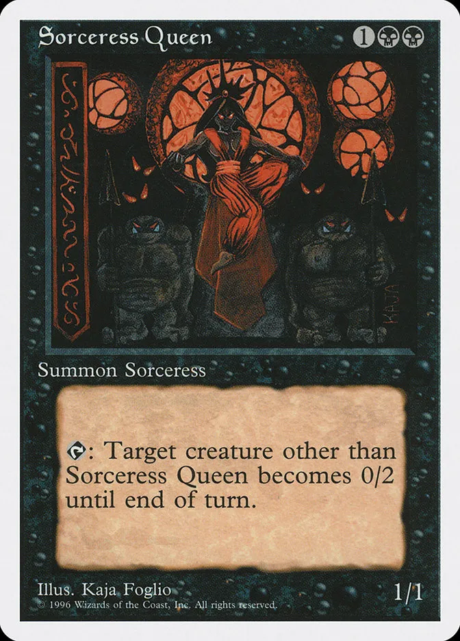 1996 Introductory Two-Player Set Sorceress Queen rare #24 rare card image