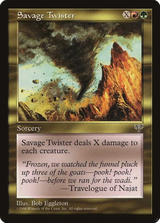 1996 Mirage Savage Twister #280† uncommon card image