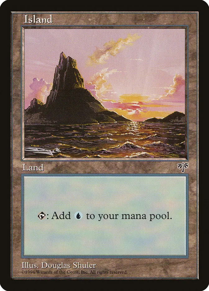 1996 Mirage Island common #338 common card image