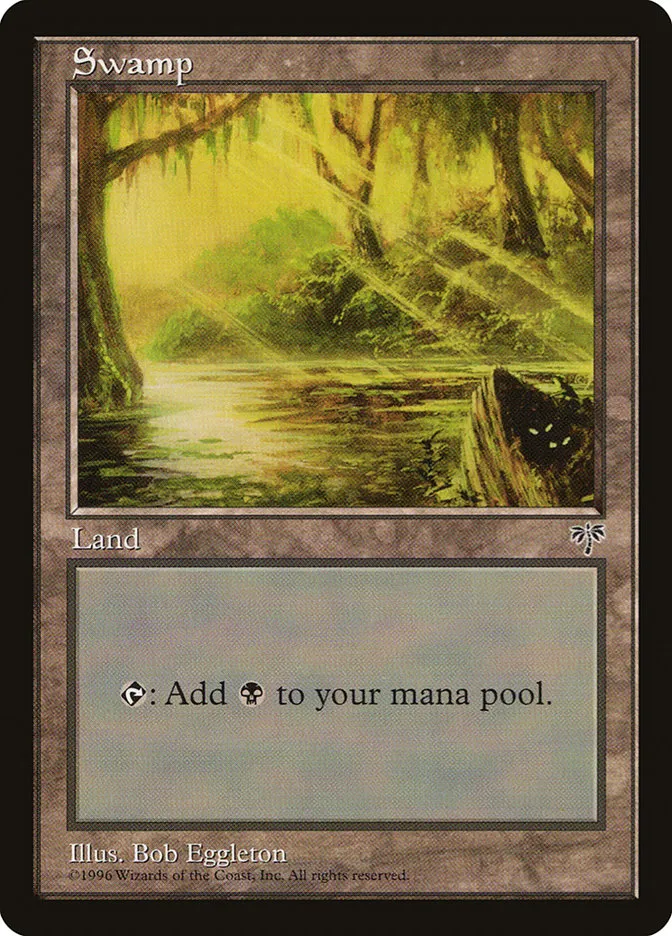 1996 Mirage Swamp common #341 common card image