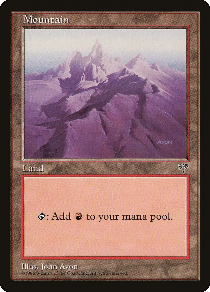 1996 Mirage Mountain common #345 common card image