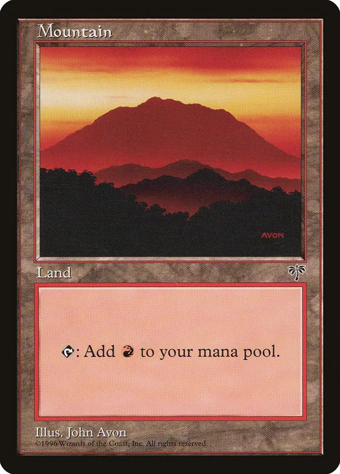 1996 Mirage Mountain common #346 common card image