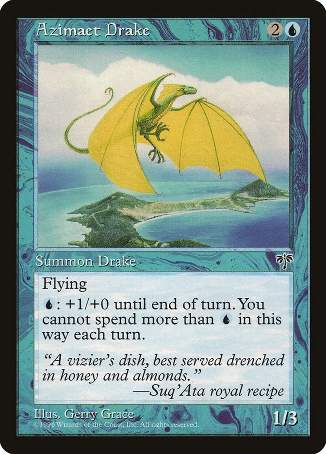 1996 Mirage Azimaet Drake #53 common card image