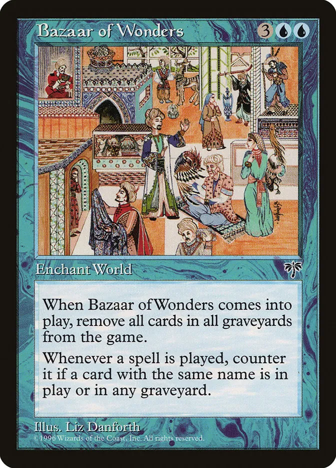 1996 Mirage Bazaar of Wonders #55 rare card image