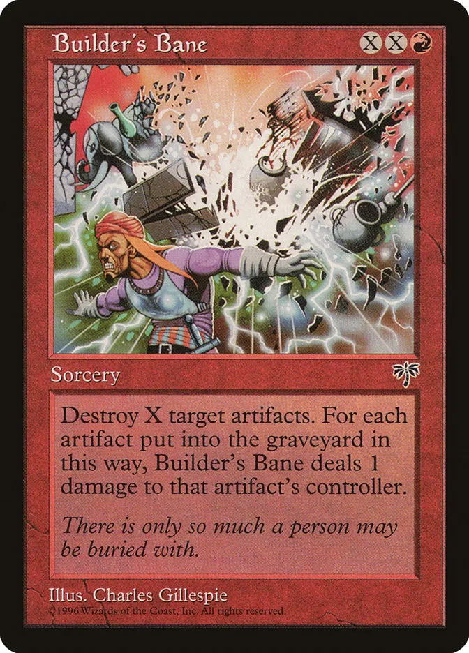1996 Mirage Builder's Bane common #160 common card image