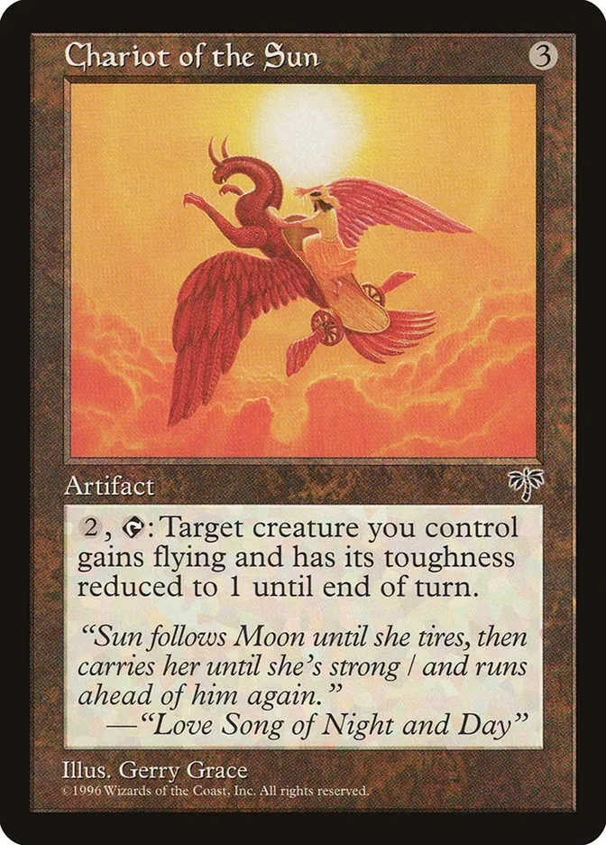 1996 Mirage Chariot of the Sun uncommon #297 uncommon card image