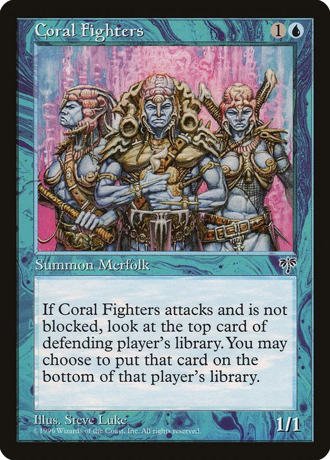 1996 Mirage Coral Fighters uncommon #59 uncommon card image