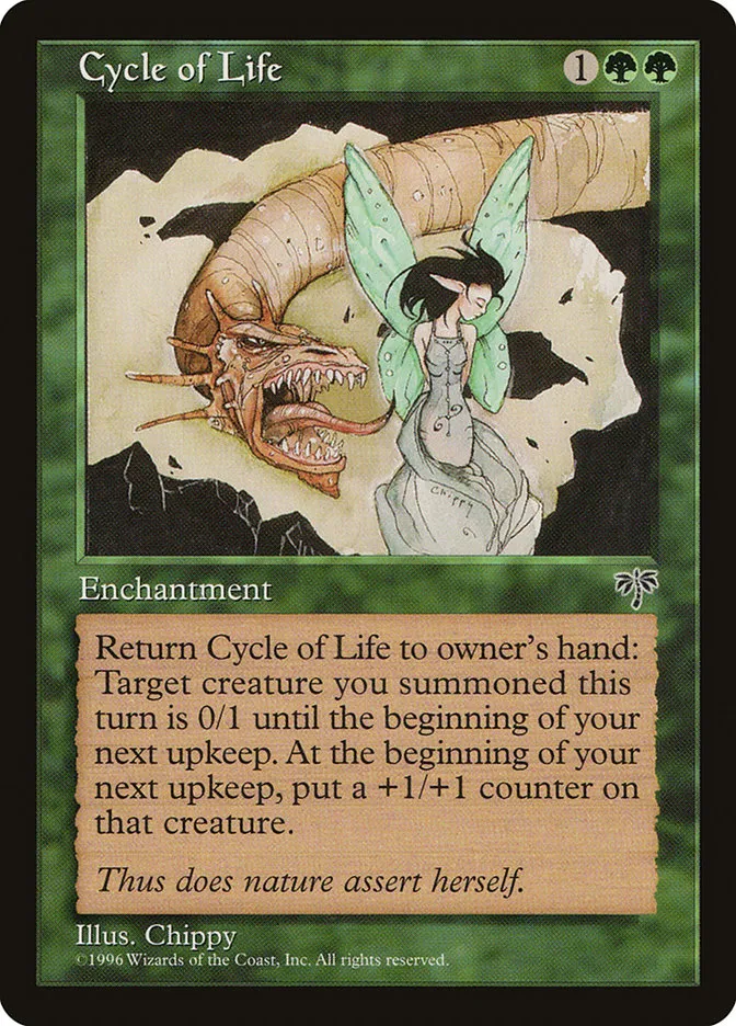 1996 Mirage Cycle of Life rare #211 rare card image
