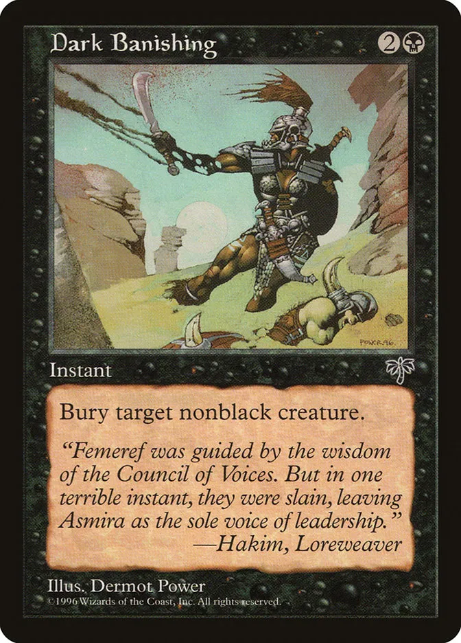 1996 Mirage Dark Banishing common #115 common card image