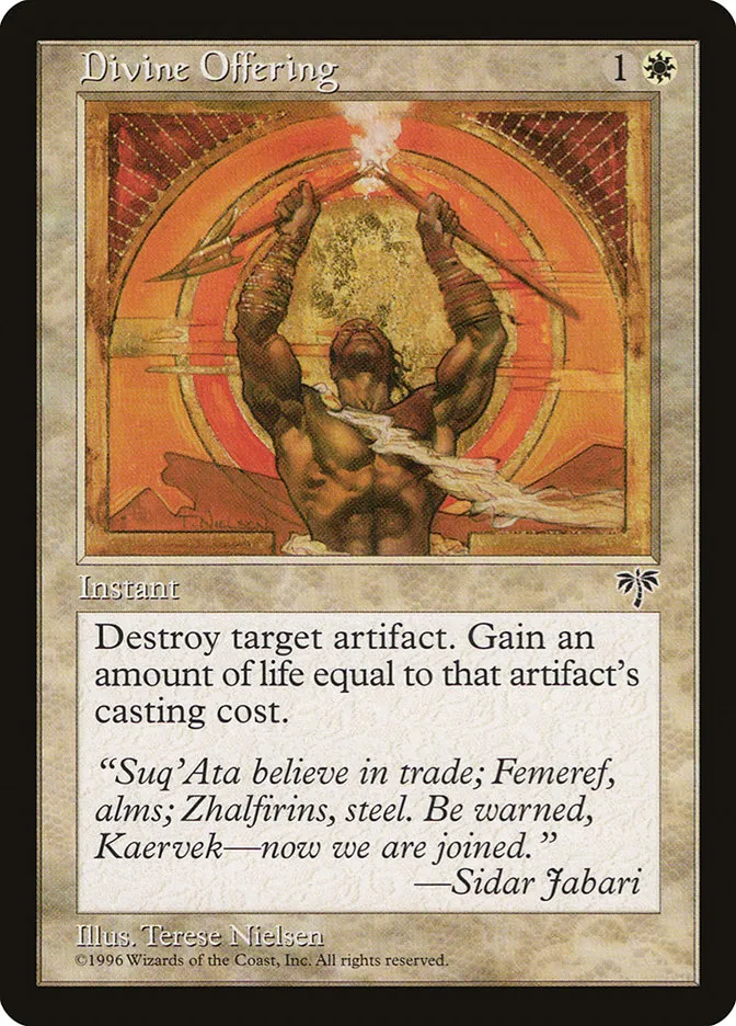 1996 Mirage Divine Offering common #11 common card image