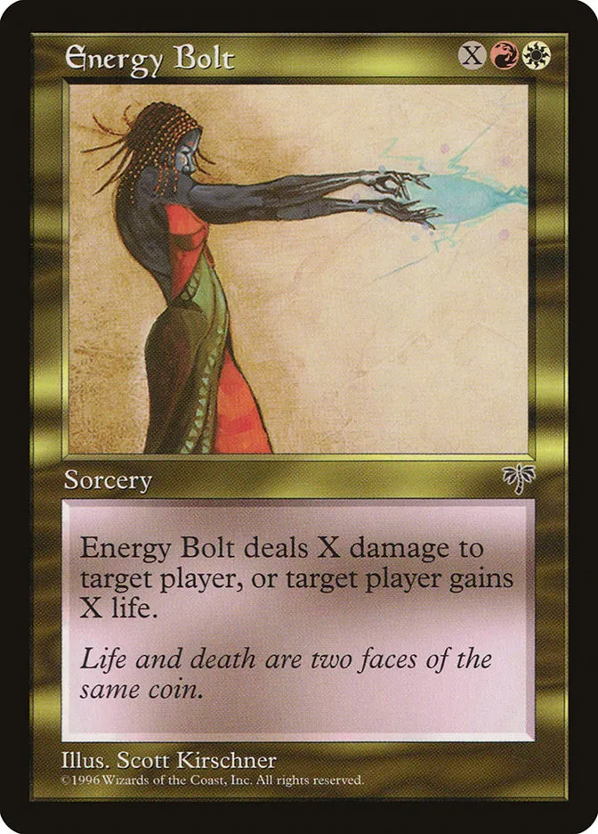 1996 Mirage Energy Bolt #263 rare card image