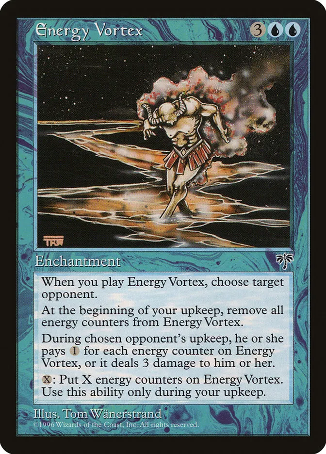1996 Mirage Energy Vortex rare #64 rare card image
